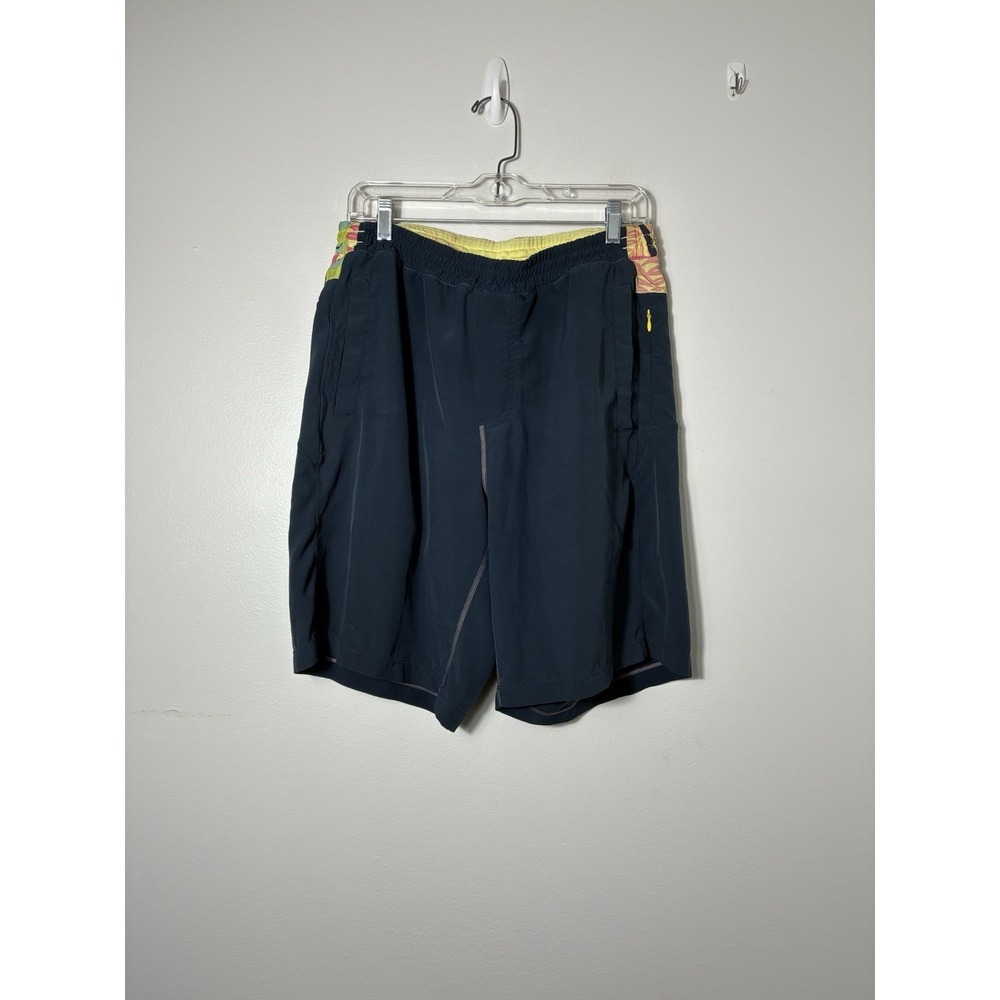 Birddogs Pull On Shorts Men's Sz Large Long Navy Blue Lined Pockets Casual